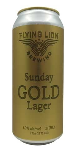 Sunday Gold Lager, Flying Lion Brewing