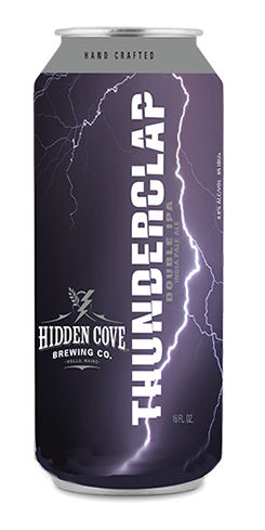 Thunderclap Double IPA by Hidden Cove Brewing Co.