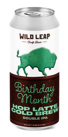 Birthday Month Hop Latte Cold Brew Double IPA, Wild Leap Brew Co.