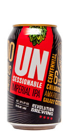 Unsessionable Imperial IPA Revolution Beer