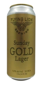 Sunday Gold Lager, Flying Lion Brewing