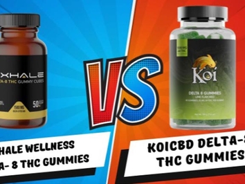 KoiCBD VS Exhale Wellness Delta-8 THC Gummies