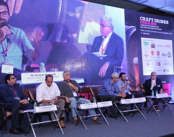 One of the multiple panel discussions at Craft Drinks India