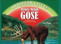 anderson valley briney melon gose label sour beer
