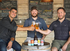 CEO Chris Herron, Brewmaster Adam Beauchamp and Head Brewer David Stein | Photo Courtesy Creature Comforts Brewing Co.