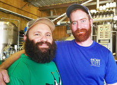 Holy City assistant brewer Jack Pitts head brewer Sean Guidera.