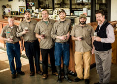 Flying Bison Brewer Colin Herzog (third from the right)