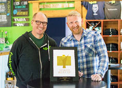 Funkwerks Co-Founder/Head Brewer Gordon Schuck and Co-Founder Brad Lincoln