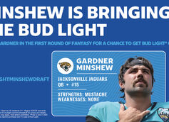 Bud Light Offers Fantasy Football Owners Chance to Win Free Case If They Draft Gardner Minshew