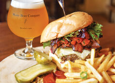 New England-Style Burgers and Beer