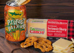 Dogfish Head Craft Brewery and Cabot Creamery Unveil The Perfect Pairing, a Beer Scientifically-Engineered to Pair with Cheddar Cheese