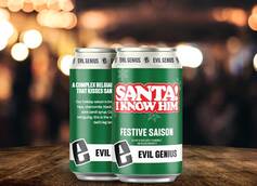 Evil Genius Beer Co. Releases Festive Santa Saison in Ten States