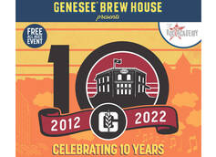 Genesee Brew House 10th Birthday Bash Planned for Saturday, September 10