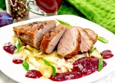 Roasted Duck Breast with Plum Sauce