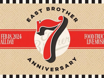 East Brother Beer Company Announces Date for 7-Year Anniversary Celebration