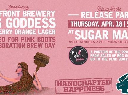 Lakefront Brewery Introduces "Bog Goddess" Pink Boots Lager: Celebrating Wisconsin's Cranberry Heritage