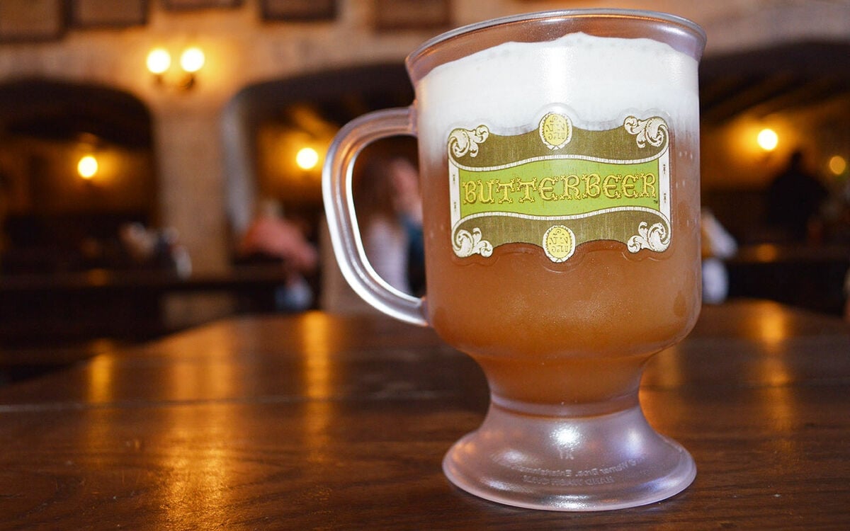 Universal's Frozen Butterbeer in a Cup at Wizard World of Harry Potter at Univesal Orlando Resort