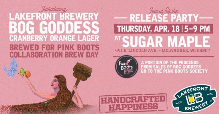 Lakefront Brewery Introduces "Bog Goddess" Pink Boots Lager: Celebrating Wisconsin's Cranberry Heritage