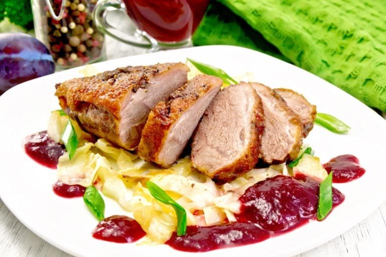 Roasted Duck Breast with Plum Sauce