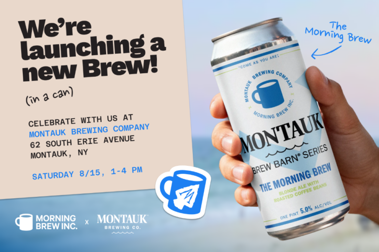 Montauk Brewing Company Collaborates with Morning Brew on Limited-Edition Blonde Ale