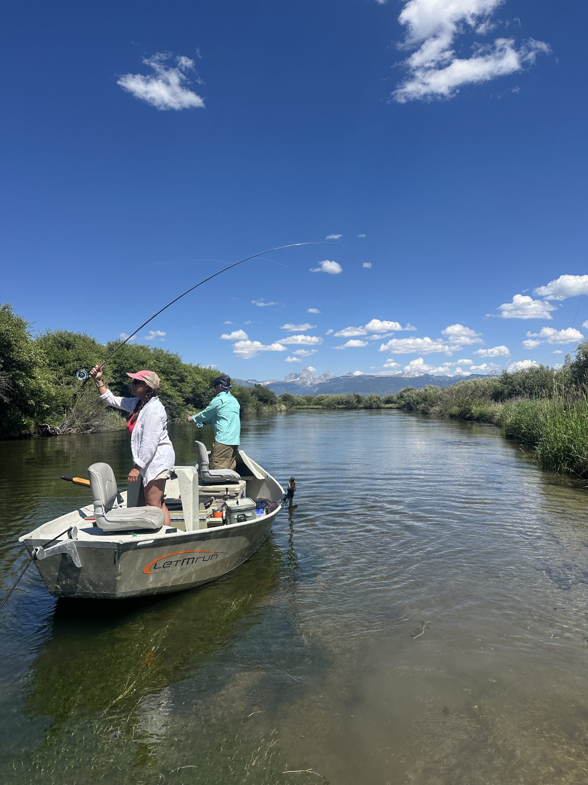 Fly fishing on the Teton River.