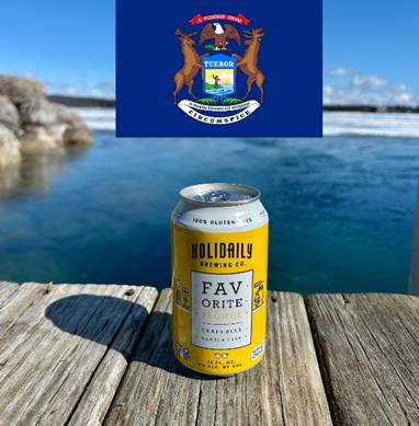 can of glutten-free beer from holidaily brewing