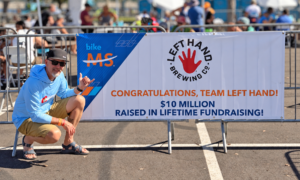 Left Hand Brewing Team Left Hand Bike MS cyclists
