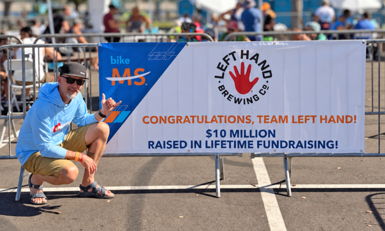 Left Hand Brewing Team Left Hand Bike MS cyclists